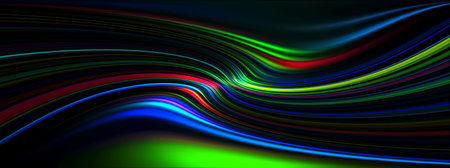abstract background with colorful lines and waves. Modern design for screensavers and banners