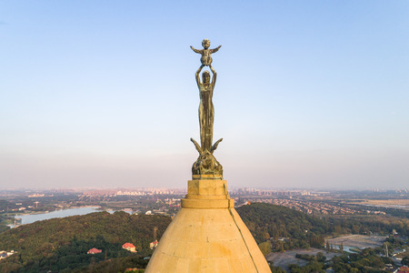 Madonna sculptureの写真素材