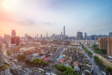 Shanghai City Sceneryのeditorial素材