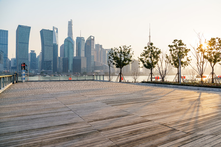 The prospect of Lujiazui in Shanghaiのeditorial素材