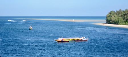 KOH LANTA, THAILAND - 19.02.2017 View from the bridge on the islandのeditorial素材