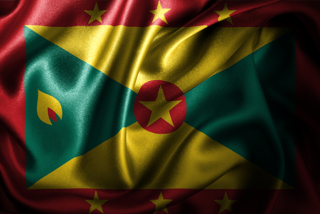 Flags of the world with silky satin texture. Digitally created.の写真素材