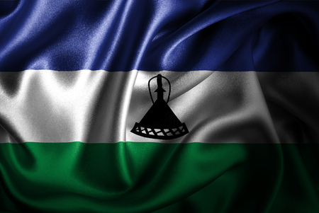 Flags of the world with silky satin texture. Digitally created.の写真素材