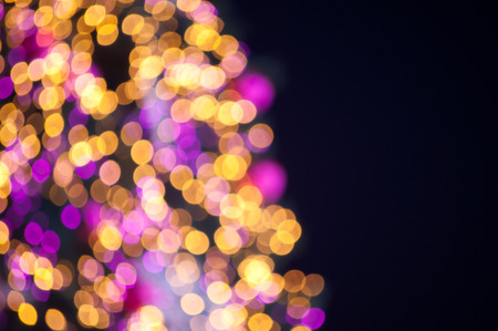 Bokeh lights of New Year's treeの写真素材