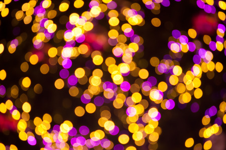 Bokeh lights of Christmas treeの写真素材