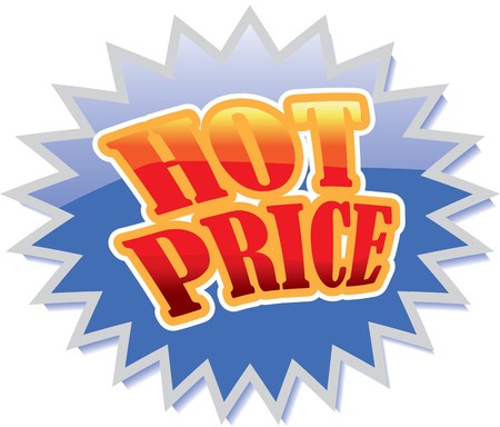 Hot Price sale labelのイラスト素材