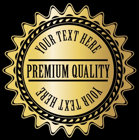 Vector gold label with example text. Replace it with your text.
のイラスト素材