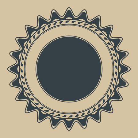 Empty Rubber Stamp template with space for textのイラスト素材