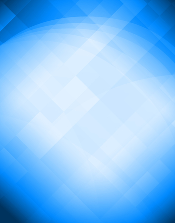 Abstract curve and rectangle shape light to dark blue color mosaic background.の写真素材