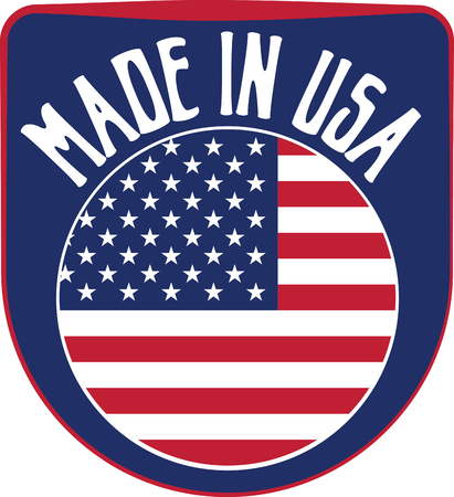 Made in USA United States of America badge sign. Vector illustrationの写真素材