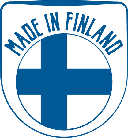 Made in Finland badge sign. Vector illustrationの写真素材