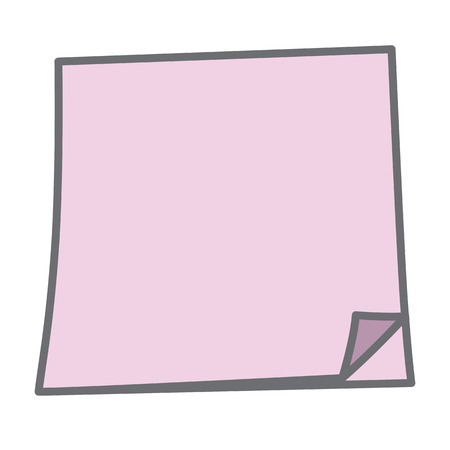 Empty Sticky paper note. Flat design with shadowの写真素材