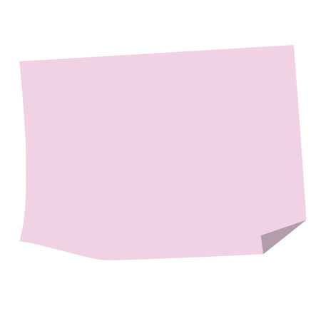 Empty Sticky paper note. Flat design with shadowの写真素材