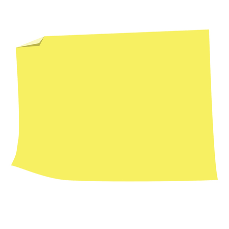 Empty Sticky paper note. Flat design with shadowの写真素材