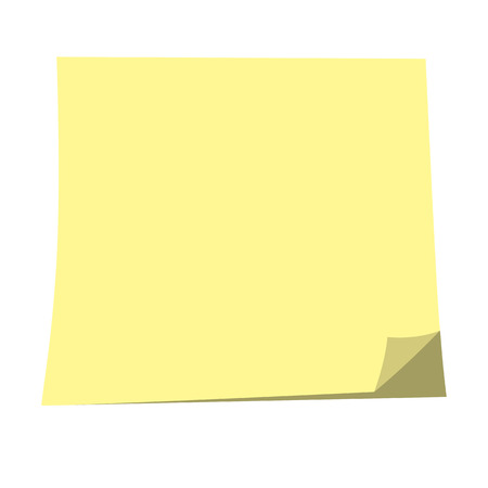 Empty Sticky paper note. Flat design with shadowの写真素材