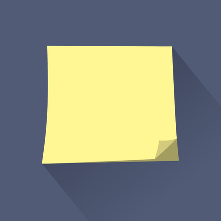 Empty Sticky paper note. Flat design with shadowの写真素材