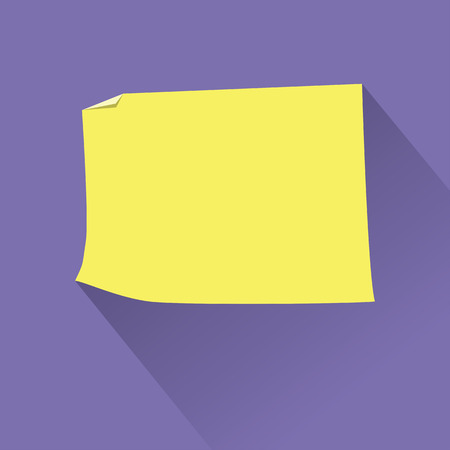 Empty Sticky paper note. Flat design with shadowの写真素材