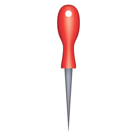 Sharp Awl Tool. Vector illustration with gradient meshのイラスト素材