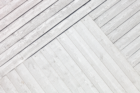 Rustic White painted wooden planks backgroundの写真素材