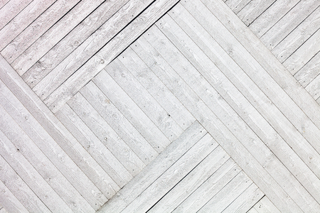 Rustic White painted wooden planks backgroundの写真素材