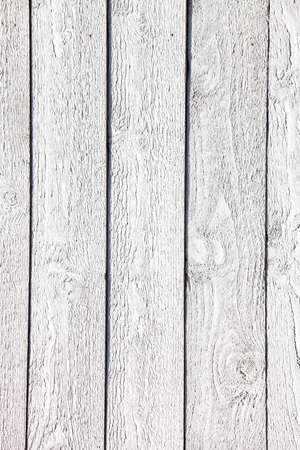 Rustic White painted wooden planks backgroundの写真素材