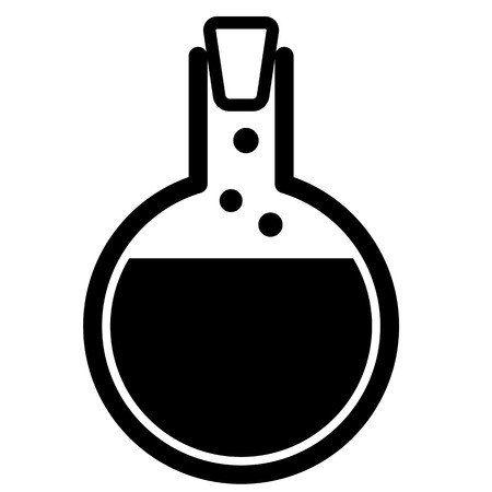 Chemical test tube icon. Vector illustrationのイラスト素材