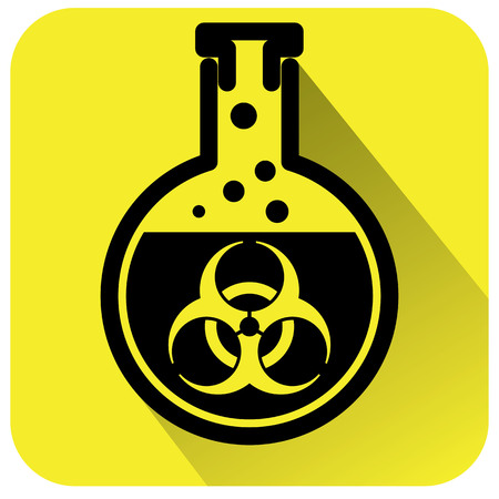 Bio hazard warning sign. Vector illustrationのイラスト素材