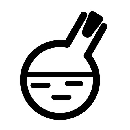 Chemical test tube icon. Vector illustrationのイラスト素材