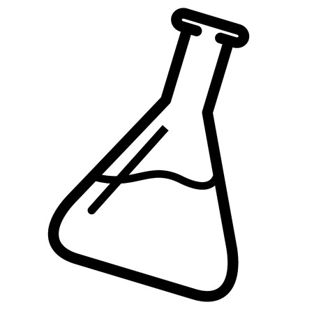 Chemical test tube icon. Vector illustrationの写真素材