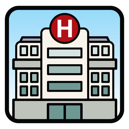 Modern Hospital Building vector illustration. EPS10の写真素材