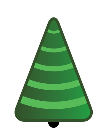Christmas Tree on white background. Vector illustrationの写真素材