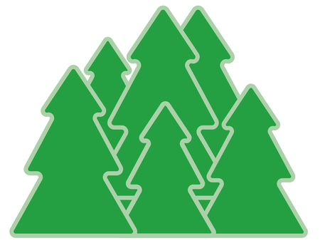 Christmas Tree on white background. Vector illustrationの写真素材