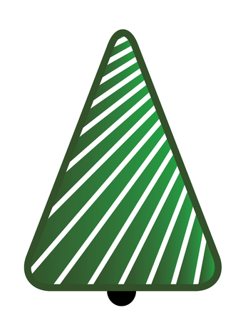 Christmas Tree on white background. Vector illustrationの写真素材