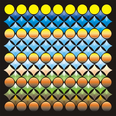 Diaper and circle background pattern with fountain colorのイラスト素材