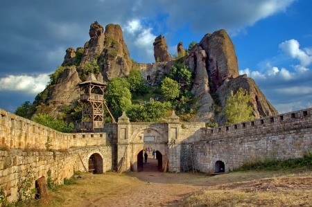Belogradchik rocks Fortress, Bulgaria, Europeのeditorial素材