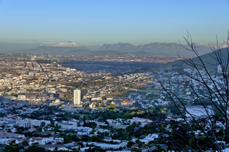 Cape Town by sunset - scenery view  South Africaの写真素材