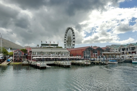 Cape Town harbor area - waterfront  Ferris wheel  South Africaのeditorial素材