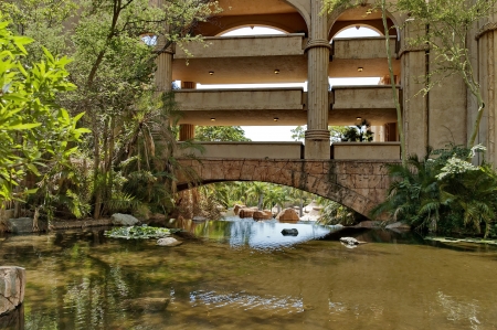 Fragment of Palace of the Lost City hotel in Sun City, South Africaのeditorial素材