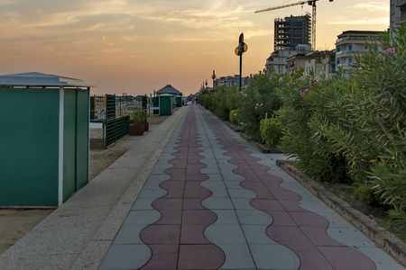 Lido di Jesolo, Adriatic sea, venetian Riviera, Italyのeditorial素材