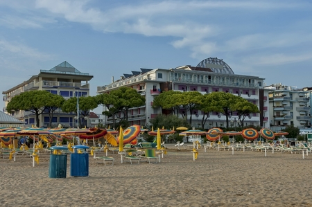 Lido di Jesolo, Adriatic sea, venetian Riviera, Italyのeditorial素材
