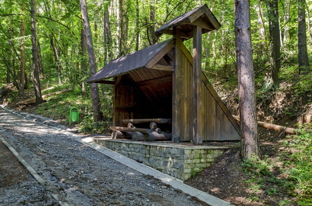 Shelter by Eco Trail to Prevails Mali townの写真素材