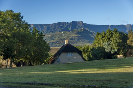Guest  house at Royal Natal Park in Drakensberg mountain, South Africaのeditorial素材