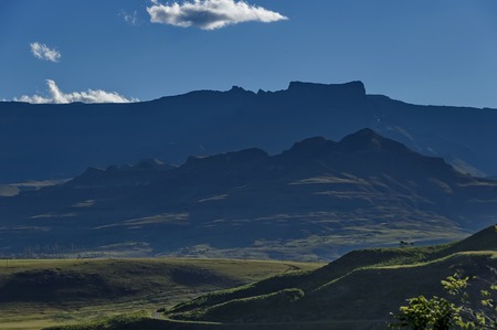 Part of Drakensberg mountain at afternoonの写真素材