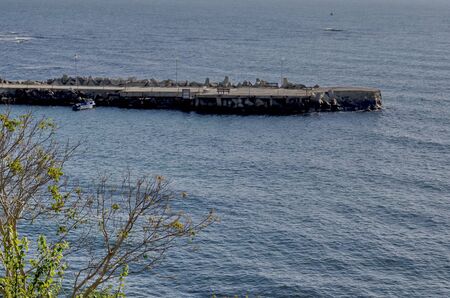 Life by seashore in Black sea Nessebarの写真素材