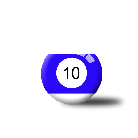 Number 10 Billiard Ballの写真素材