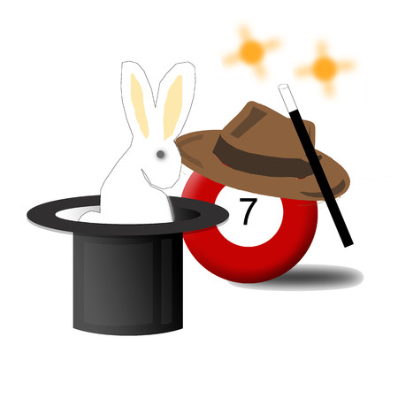 Billiard Ball Number 7 Illustrationの写真素材