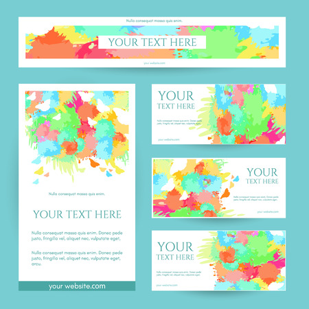 Colorful template for design presentation vectorのイラスト素材