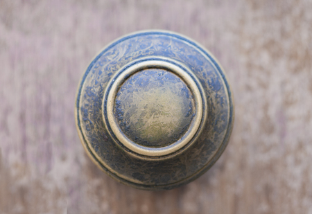 Handle on door in catania, sicily, italyの写真素材