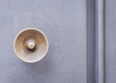 Handle on door in catania, sicily, italyの写真素材