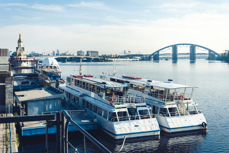 The Dnieper in Kiev, Ukraineのeditorial素材